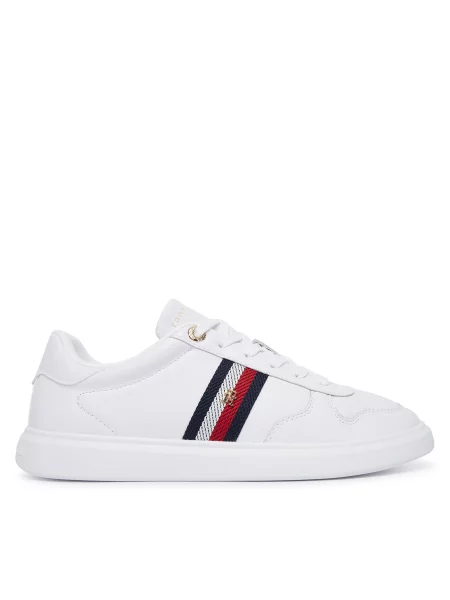 Sneakersy Tommy Hilfiger Icon Court Light Webbing biela