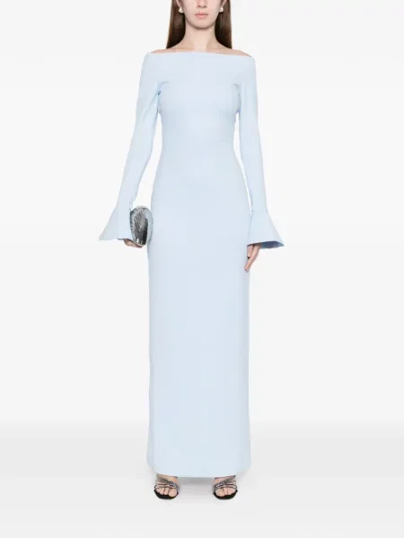 Rochie maxi Solace London de costum albastru