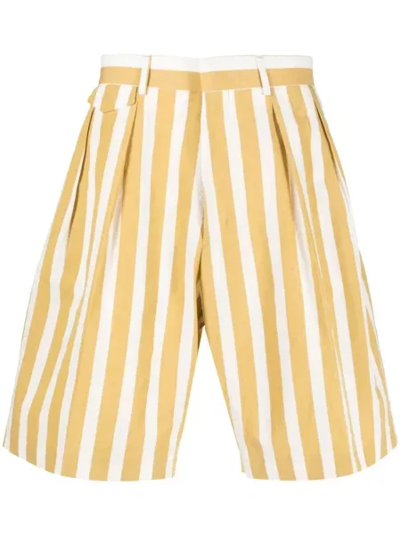 Pantaloni scurți Paul Smith cu dungi cu imagine galben