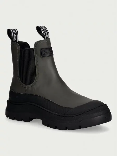 Barbour ghete scurte cu platformă pentru femei din piele Harriety verde