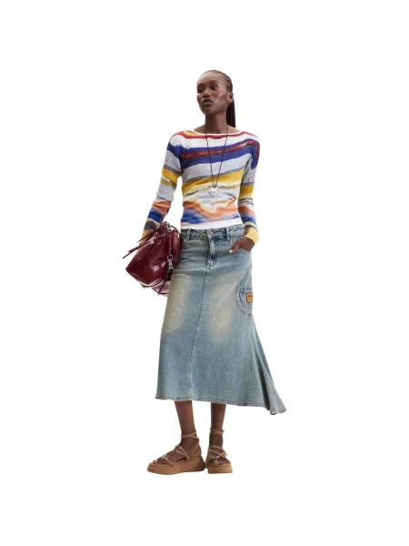 Pulover Desigual albastru