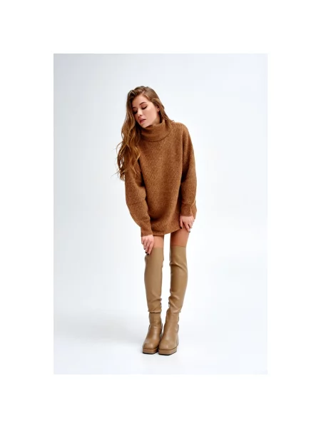 Стрейч-ботфорти Estro коричневе