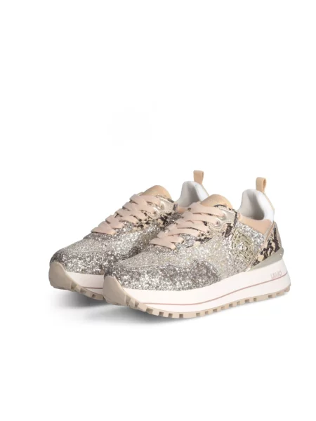 Sneakersy Liu Jo skórzane beżowe