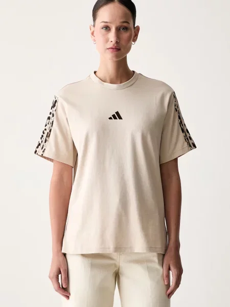 Majica Adidas s leopard uzorkom bež