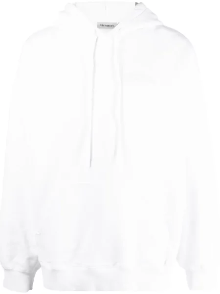 Hanorac cu glugă Carhartt Wip cu imagine alb
