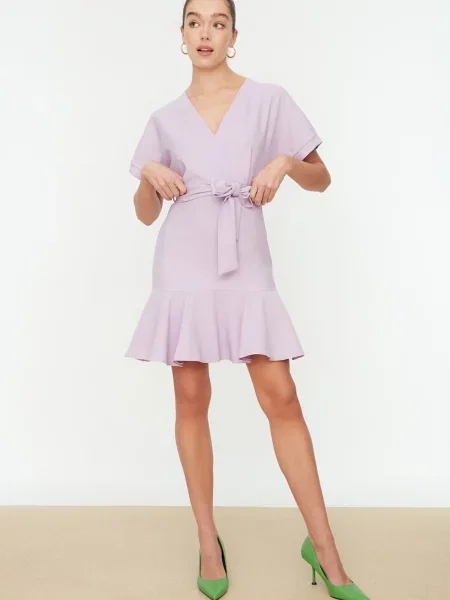 Мини рокля Trendyol сиво