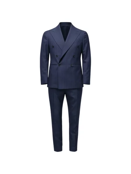 Costum Franzese Collection cu două rânduri de nasturi albastru