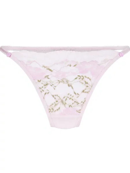 Hunkemöller Tanga oliv / deschis roz