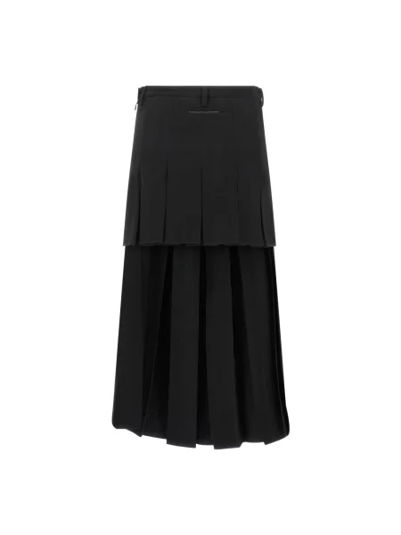 Spódnica midi Mm6 Maison Margiela czarna