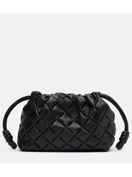 Usnjena pisemska torbica Loewe črna