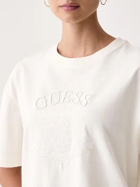Guess T-shirt SIBILLA beżowa