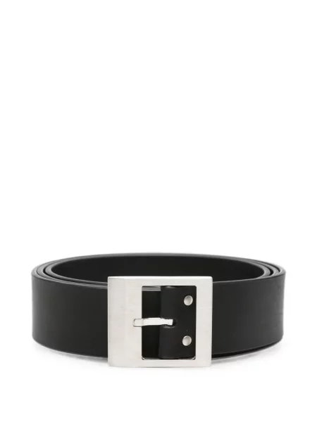 Cu centură curea Rick Owens din piele cu cataramă negru