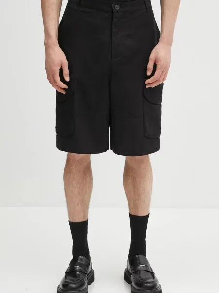 Daily Paper pantaloni scurți din Cotton Cargo Shorts negru
