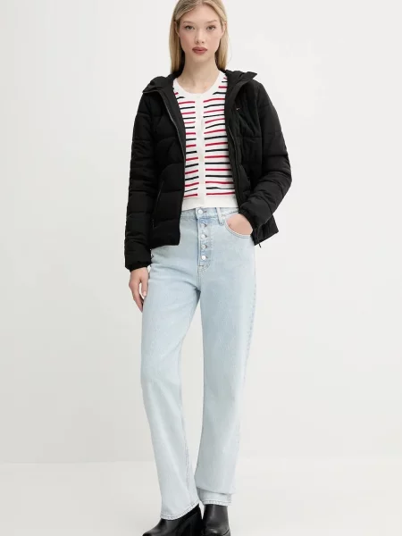 Tommy Jeans kurtka przejściowa czarny