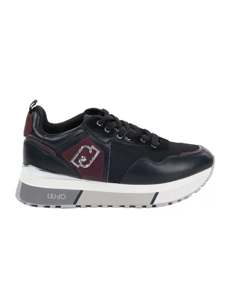 Sneakersy Liu Jo skórzane czarne