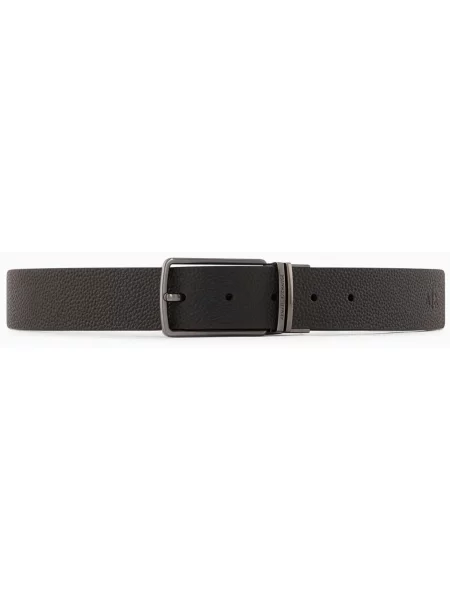 Cu centură curea Armani Exchange din piele negru