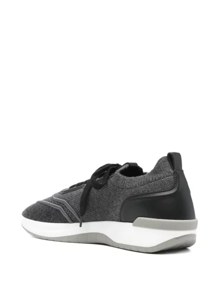 Sneakers Brioni με κορδόνια με δαντέλα γκρι