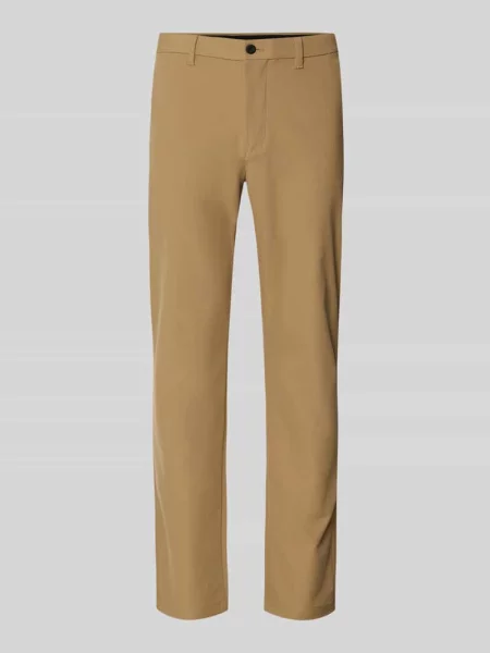 Spodnie o kroju regular fit z oddychającego materiału model DENTON' Tommy Hilfiger beżowe