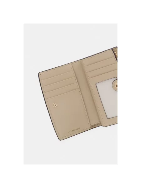 MICHAEL Michael Kors portfel skórzany beżowy