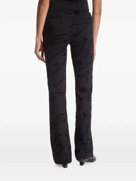 Pantaloni Desigual evazate negru