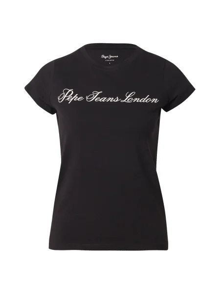 Pepe Jeans Tricou negru alb