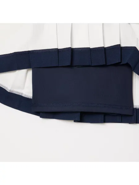 Lacoste Rozciągliwa Spódnica Ultra Dry Tennis Heritage biała