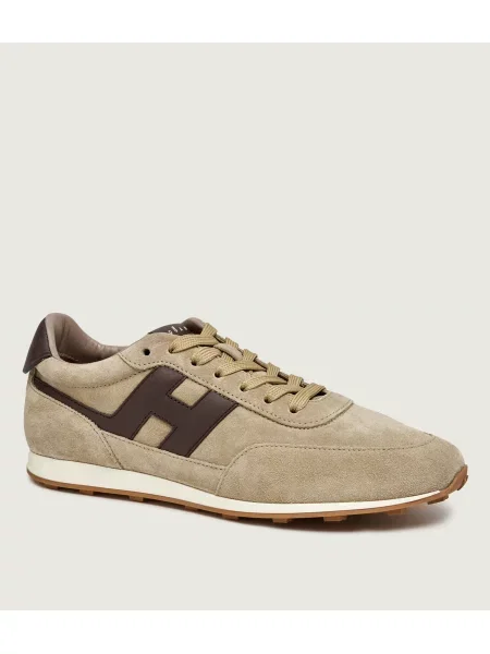 Hogan Sneakers | piele întoarsă bej