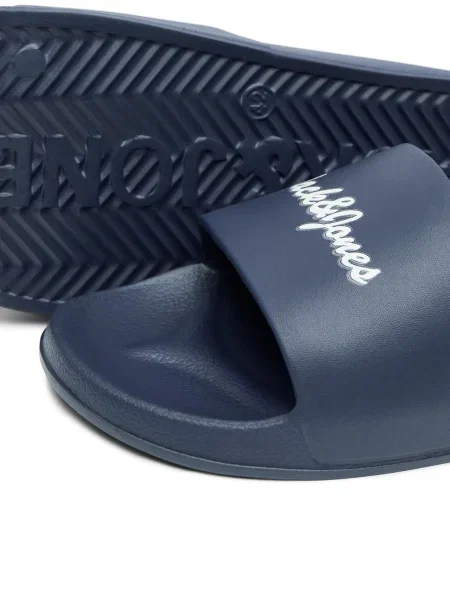 JACK & JONES Saboți JERRY bleumarin / grej alb