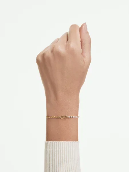 Swarovski náramok dámsky pozlátený zirkónový MATRIX