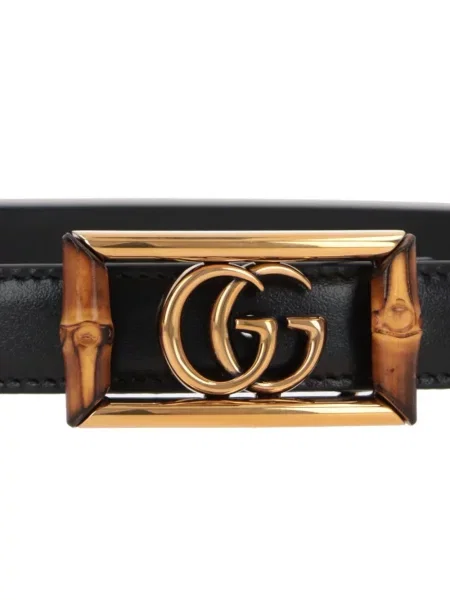 Cu centură curea Gucci din piele cu cataramă negru