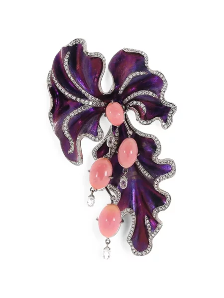 Brosa Saboo Fine Jewels cu perle cu model floral