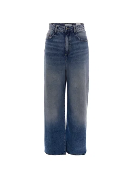 Blugi Icon Denim cu broderie albastru