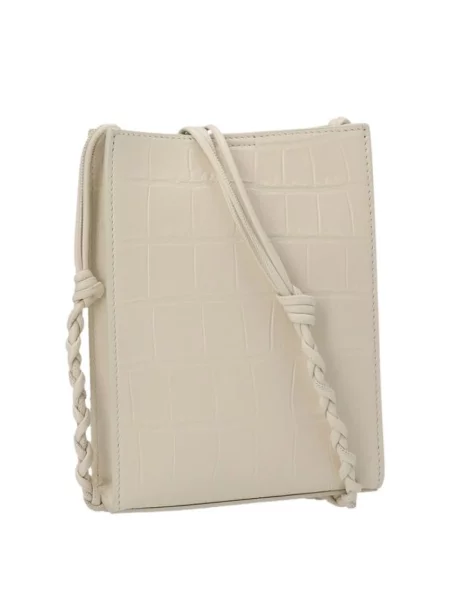 Torebka crossbody Jil Sander skórzana biała