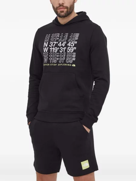 Hanorac cu glugă The North Face cu glugă negru