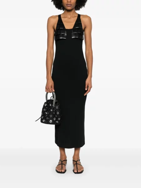 Rochie maxi Nanushka de costum negru