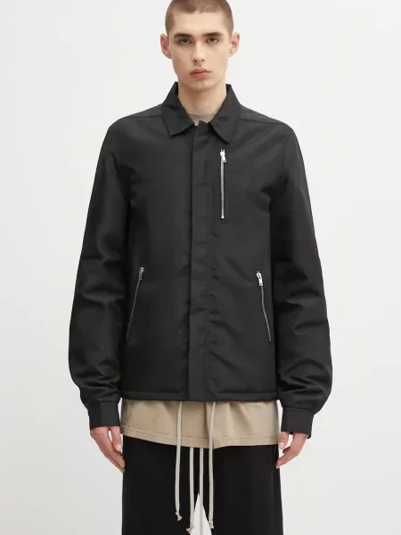 Rick Owens DRKSHDW geacă Concealed Zipfront de tranziție negru