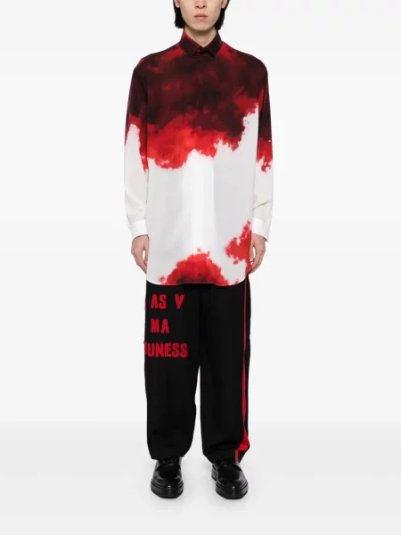 Cămașă Yohji Yamamoto cu imagine roșu