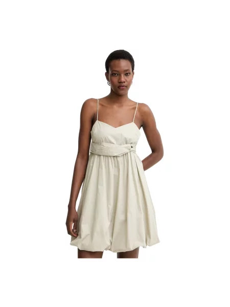 Sukienka mini Armani Exchange beżowa