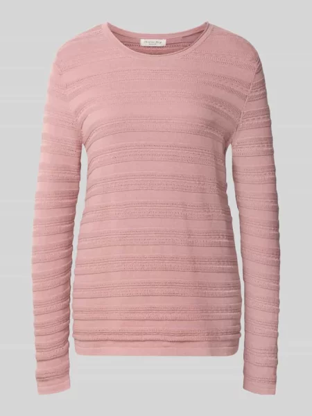 Sweter w kroju regular fit z czystej bawełny o fakturze dzianiny Christian Berg Woman
