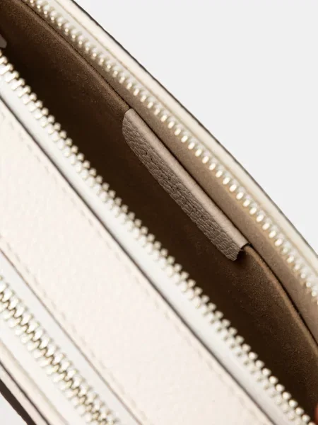 Tory Burch Кожена чанта Miller Mini Crossbody бежово