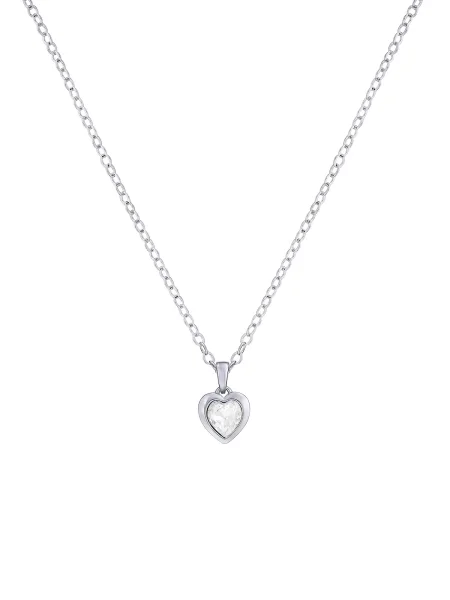 Pandantiv Ted Baker de cristal cu motiv cu inimi argintiu
