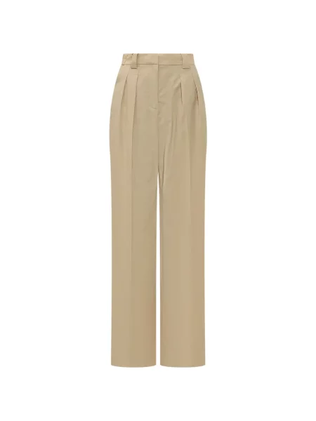 Vuneni plisirane hlače Moms Pants