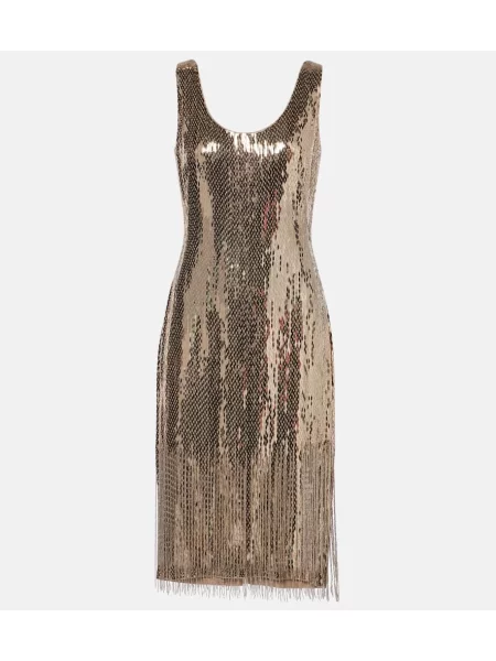 Rochie midi Ralph Lauren Collection de mătase până la genunchi de costum