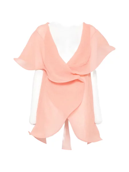 Top Genny drapowany pomarańczowy