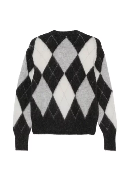 Pulover Daniele Fiesoli cu model argyle negru