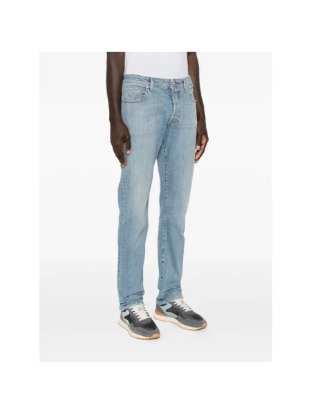 Jeansy straight leg Jacob Cohen niebieskie
