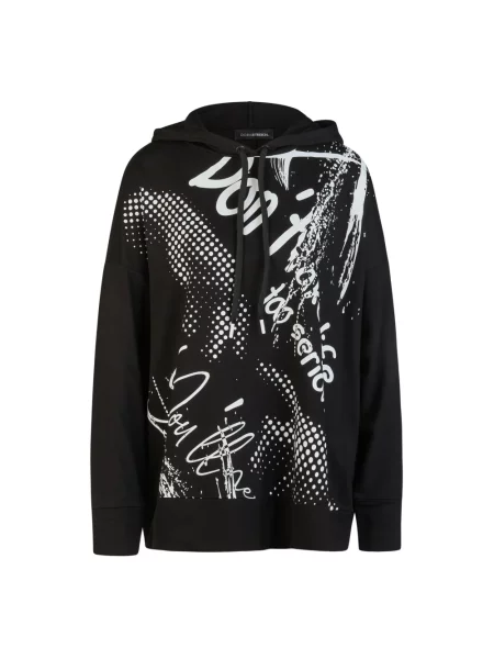 Bluza z kapturem Doris Streich z kapturem czarna