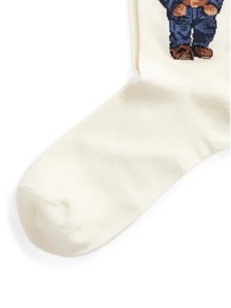 Polo Ralph Lauren klasické ponožky bílá