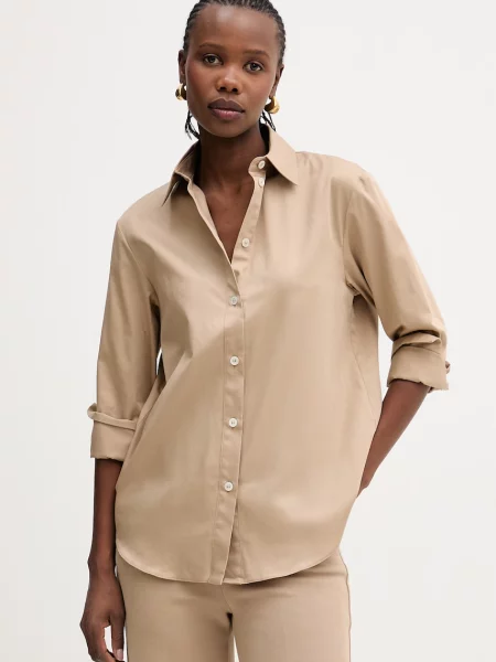 MM by Max Mara koszula VELOCE beżowa