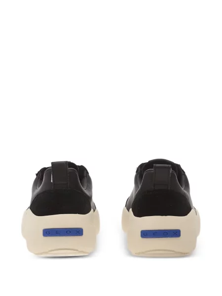 Bőr sneaker Geox fekete